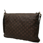 グッチ GGナイロン 斜め掛け ショルダーバッグ メッセンジャーバッグ 190628 ブラウン ナイロン レザー メンズ GUCCI 【中古】